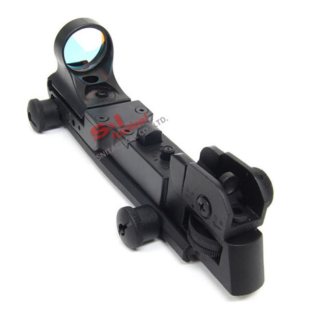 C-More Style Red Dot Sight Reflex with AR Rear Iron Sight